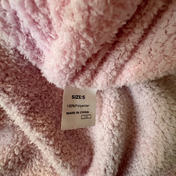 Cozy Plaid Teddy Jacket - Pink and Brown - Picture 4 of 4